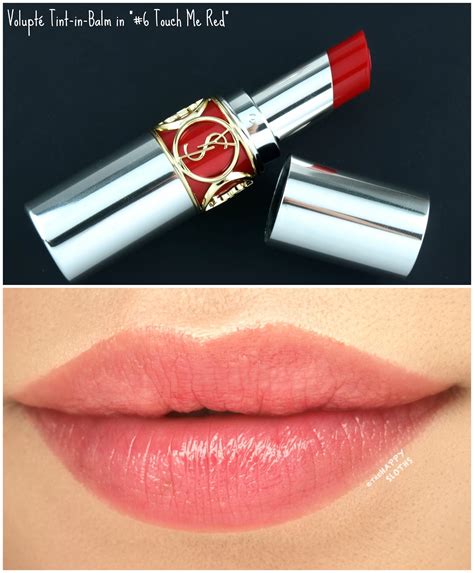 ysl tint in oil red me on|YSL Volupte Tint In Oil Review And Swatches .